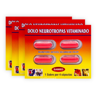 DOLO NEUROTROPAS VITAMINADO SOBRE X 4 CAPSULAS