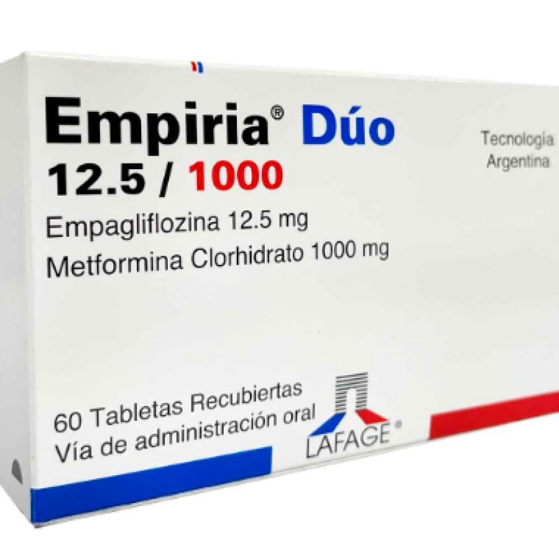 EMPIRIA DUO 12.5MG/1000MG X 60 TABLETAS