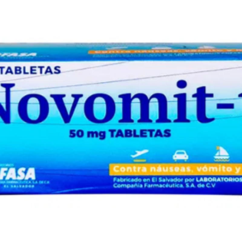 NOVOMIT-T 50MG X 10 TABLETAS