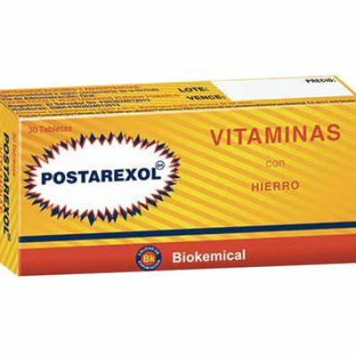 POSTAREXOL VITAMINAS CON HIERRO X 30 TABLETAS