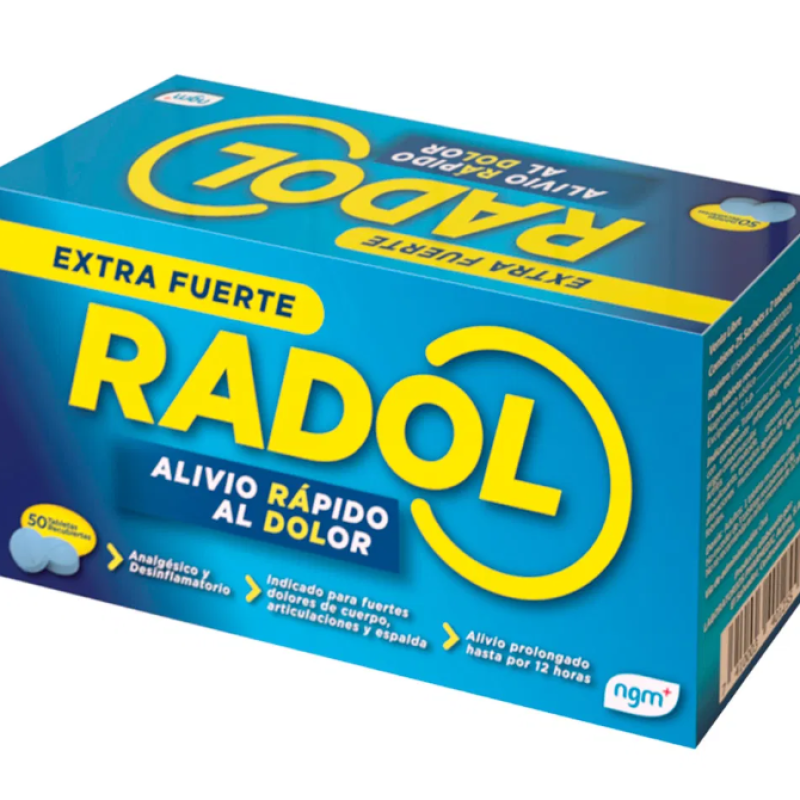 RADOL EXTRA FUERTE 220MG X 25 SOBRES DE 2 TABLETAS