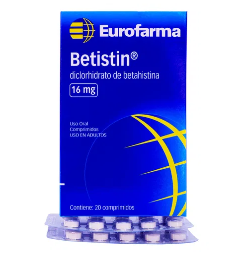 BETISTIN 16MG X 20 COMPRIMIDOS