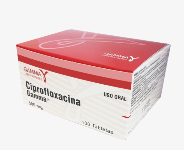 CIPROFLOXACINA GAMMA 500MG X 10 TABLETAS