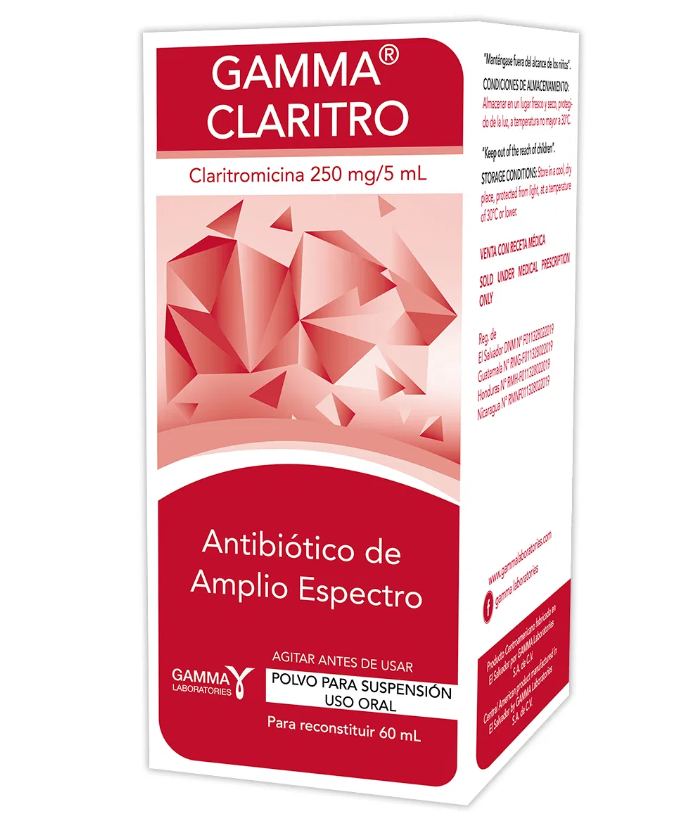 CLARITRO GAMMA 250MG/5ML SUSPENSION 60ML