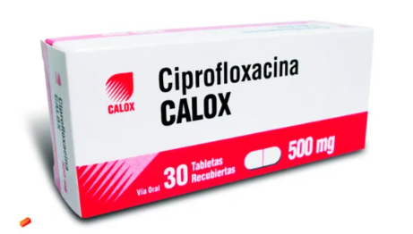 CIPROFLOXACINA CALOX 500MG X 30 TABLETAS