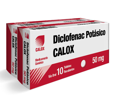 DICLOFENACO POTASICO CALOX 50MG X50 TABLETAS