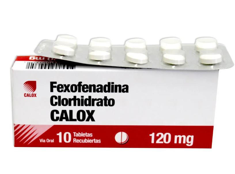 FEXOFENADINA CALOX 120MG X 10 TABLETAS