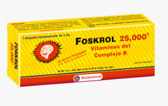 FOSKROL 25,000 X 1 AMPOLLA INTRAMUSCULAR DE 2ML