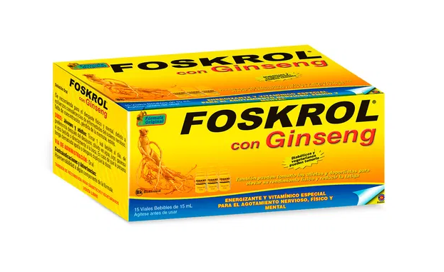 FOSKROL CON GINSENG X 15 VIALES BEBIBLES