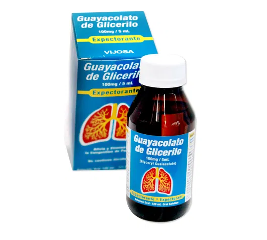 GUAYACOLATO DE GLICERILO 100MG/5ML FRASCO 120ML