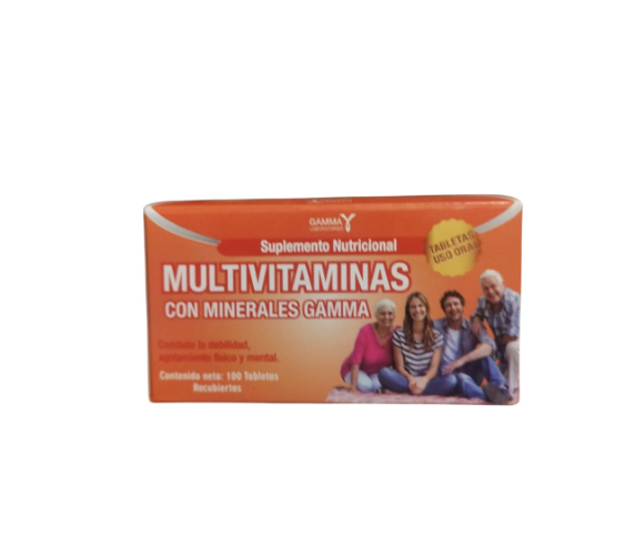 MULTIVITAMINAS CON MINERALES GAMMA X 100 TABLETAS