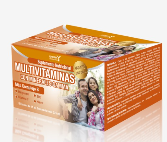 MULTIVITAMINAS CON MINERALES GAMMA X 15 FRACOS DE 15 ML