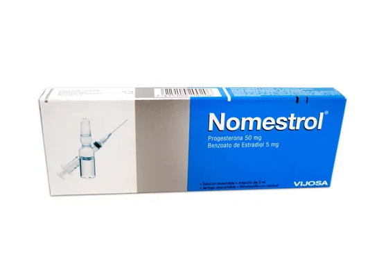 NOMESTROL INYECTABLE 50MG/5MG X 1 AMPOLLA 2ML