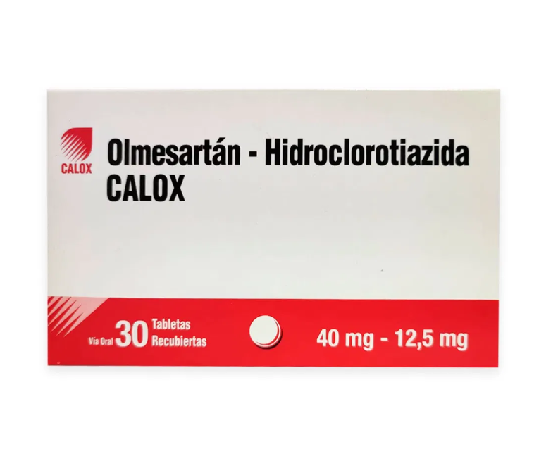 OLMESARTAN HCT CALOX 40MG/12.5MG X 30 TABLETAS