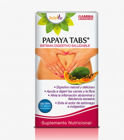 PAPAYA TABS X 100 TABLETAS MASTICABLES