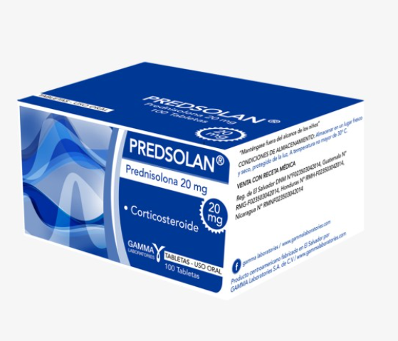 PREDSOLAN PREDNISOLONA 20 MG X 10  TABLETAS