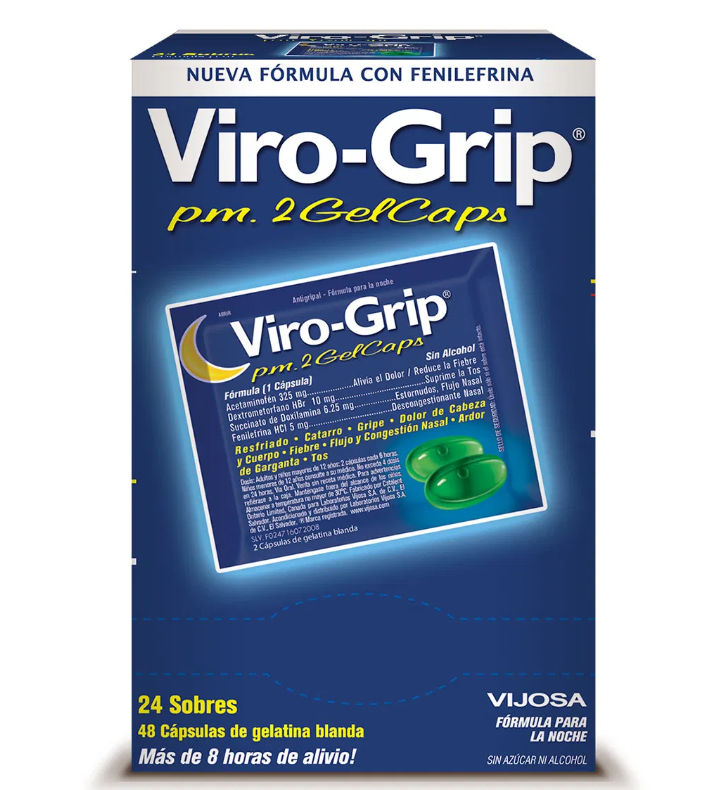 VIRO-GRIP GEL CAPS P.M X 1 SOBRE